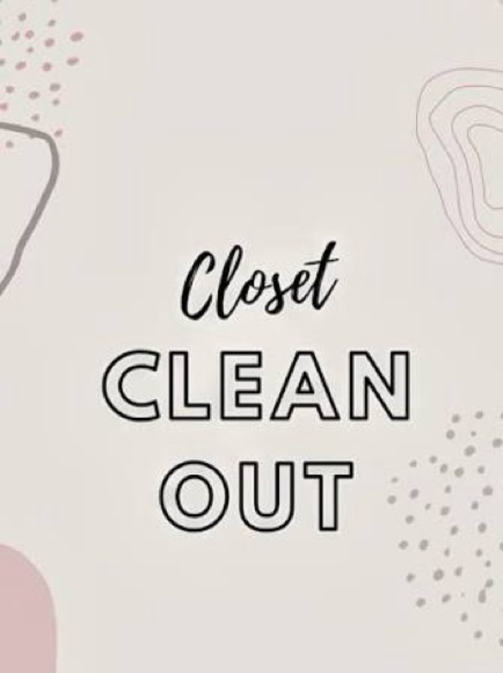 Closet Clean Out Sale!  All reasonable offers will be considered!  Enjoy!!